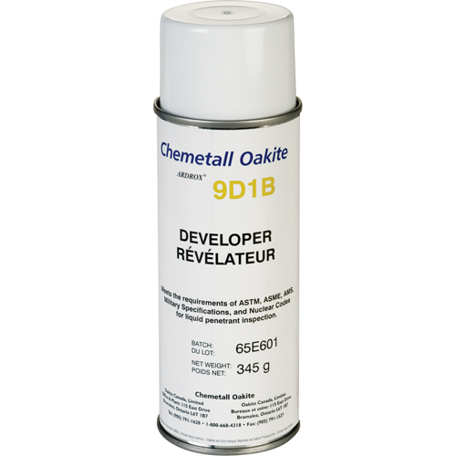 9D1B R&eacute;v&eacute;lateurs non Aqueux, Canette a&eacute;rosol Ontario Packaging