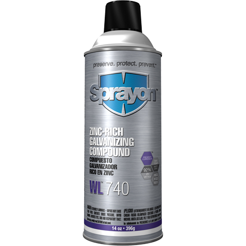 WL740 Zinc-Rich Galvanizing Compound, Aerosol Can Ontario Packaging