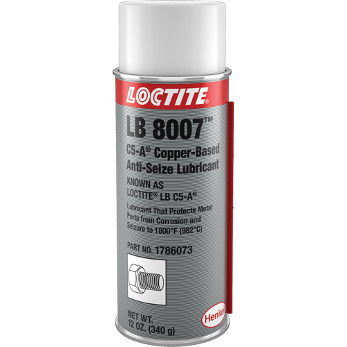 LB 8007 Copper Based Anti-Seize, 340 g, Aerosol Can, 1800°F (982°C) Max Temp. Ontario Packaging