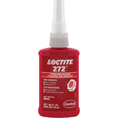 Compos&eacute; de blocage 272 temp&eacute;rature &eacute;lev&eacute;e, Rouge, &eacute;lev&eacute;, 50 ml, Bouteille Ontario Packaging
