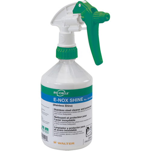 E-Nox Shine Stainless Steel Cleaner & Protector, 500 ml, Trigger Bottle Ontario Packaging