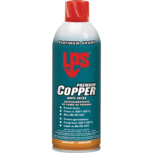 Copper Anti-Seize, 16 oz., Aerosol Can, 1800°F (982°C) Max Temp. Ontario Packaging