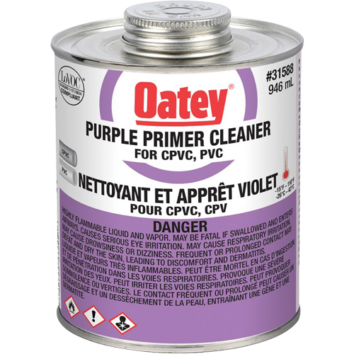 Purple Primer/Cleaner, 946 ml, Brush Top Can Ontario Packaging