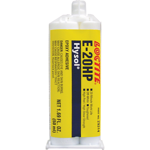 Hysol E-20HP Epoxy, Two-Part, Dual Cartridge, 104 g., Off-White Ontario Packaging