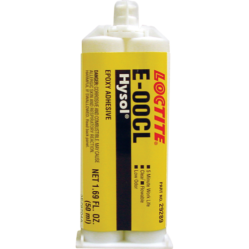 &eacute;poxyde Hysol E-00CL, Deux composants, Cartouche double, 97 g, Transparent Ontario Packaging