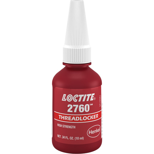 Compos&eacute; de blocage 2760 adh&eacute;sif instantan&eacute;, Rouge, &eacute;lev&eacute;, 10 ml, Bouteille Ontario Packaging