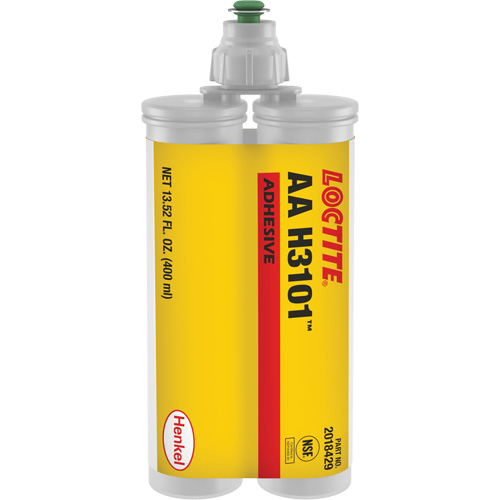 AA H3101 Structural Adhesive, Two-Part, Dual Cartridge, 400 ml, White Ontario Packaging