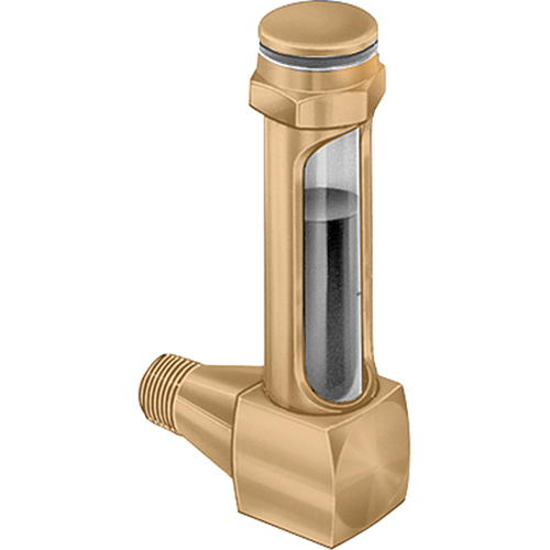 Brass Liquid Level Gauges - Short Elbow, Threaded, 1-15/16" L, 225°F (107.22° C) Ontario Packaging