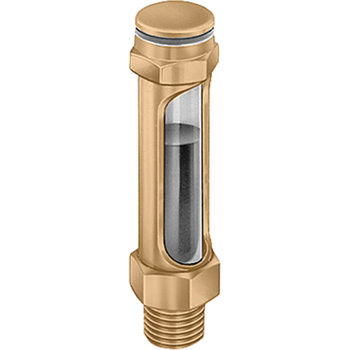 Indicateurs de niveau &agrave; liquide en laiton - Droits, Filet&eacute;, 11-1/4" lo, 225°F (107,22° C) Ontario Packaging