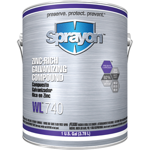 WL740 Zinc-Rich Galvanizing Compound, Gallon Ontario Packaging