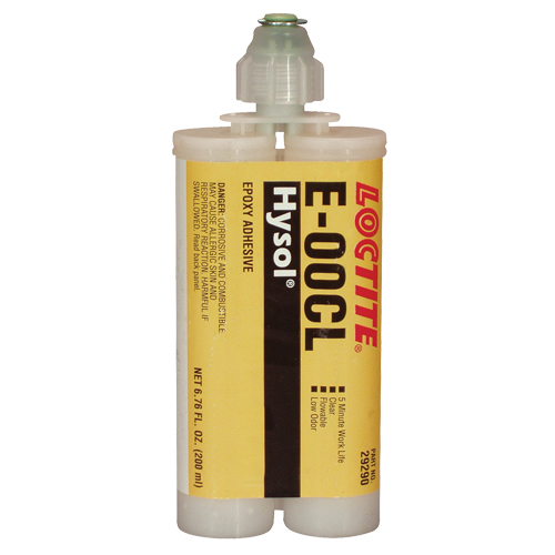Adh&eacute;sif structurel E-00CL, 200 ml, Cartouche double, Deux composants, Transparent Ontario Packaging