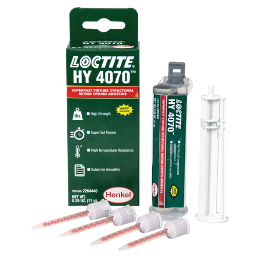 HY 4070 Structural Repair Hybrid Adhesive, Two-Part, Dual Cartridge, 11 g, Off-White Ontario Packaging