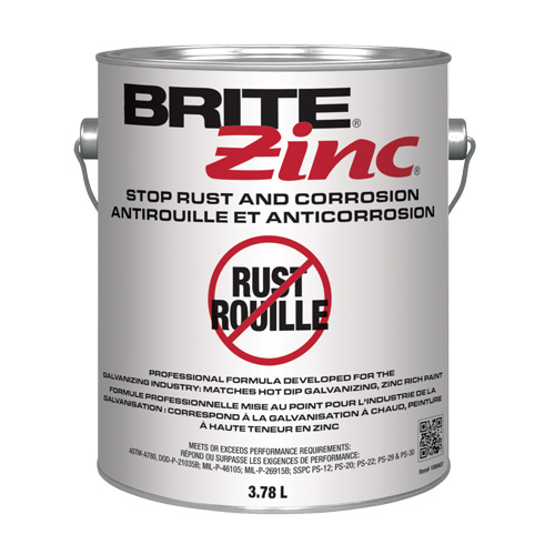BRITE Zinc&reg; Corrosion Inhibitor, Gallon Ontario Packaging