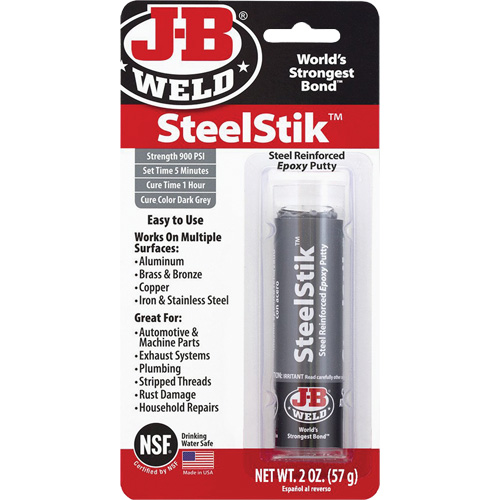 Colle &eacute;poxyde SteelStik, 2 oz, B&acirc;ton, Gris Ontario Packaging