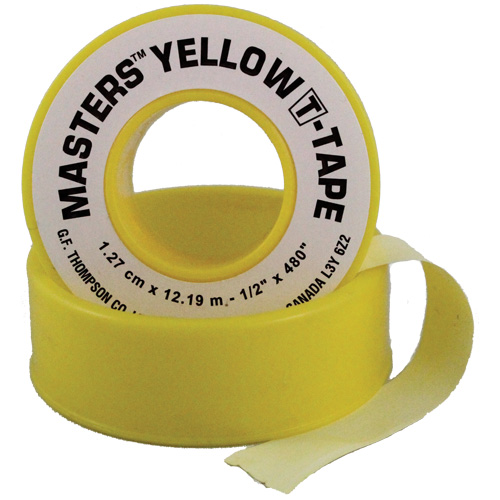 T-Tape, 260" L x 1/2" W, Yellow Ontario Packaging