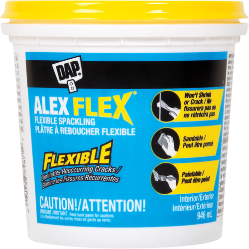 Pl&acirc;tre &agrave; reboucher flexible Alex Flex, 946 ml, Contenant en plastique Ontario Packaging