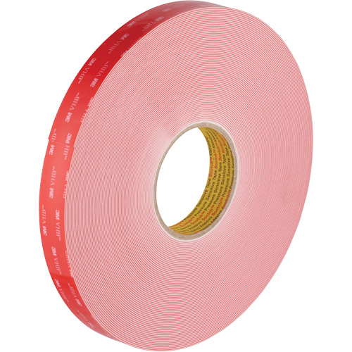 VHB Tape, 32.9 m (108') L x 1117.6 mm (44") W, 0.028 mm, Acrylic Ontario Packaging