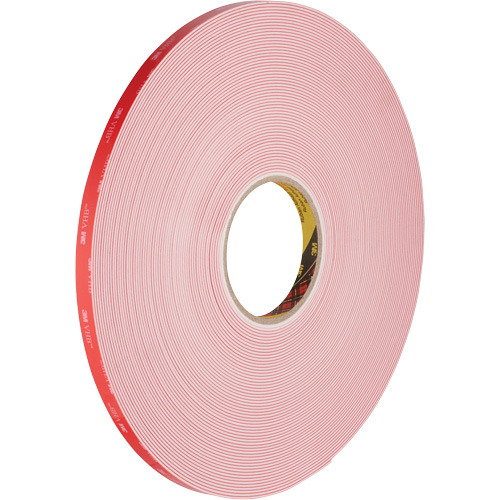 Ruban VHB, 32,9 m (108') lo x 12,7 mm (1/2") la, 62 mils, Acrylique Ontario Packaging