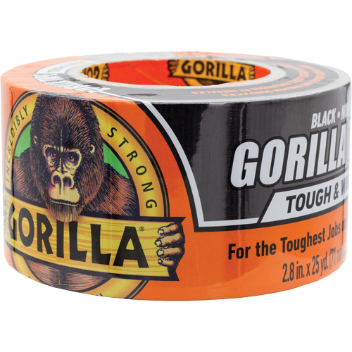 Tough & Wide Duct Tape, 17 mils, Black, 73 mm (3") x 22.86 m (75') Ontario Packaging