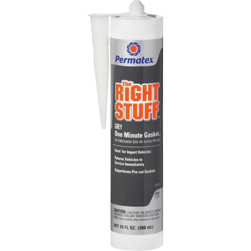 The Right Stuff&reg; Instant Gasket Maker, Cartridge, Grey Ontario Packaging