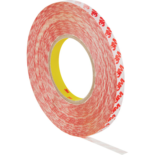 Double-Sided Adhesive Tape, Polyester, 12 mm (0.47") W x 50 m (164') L, 8 mils Thick Ontario Packaging