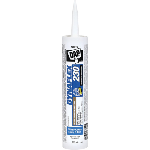 Scellant en &eacute;lastom&egrave;re de qualit&eacute; sup&eacute;rieure Dynaflex 230, 300 ml, Cartouche, Blanc Ontario Packaging
