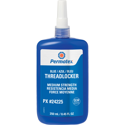 Threadlocker, Blue, Medium, 250 ml, Bottle Ontario Packaging
