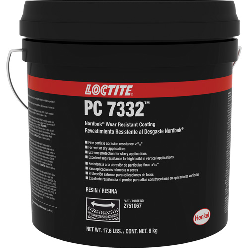 Rev&ecirc;tement de protection contre lusure 7332 Nordbak, Gris, 10 kg, Seau Ontario Packaging