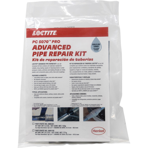 2" Advanced Pipe Repair Kit Ontario Packaging