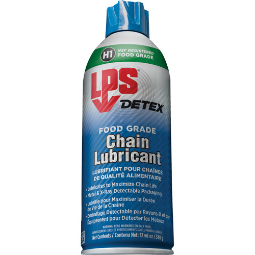 Lubrifiant pour chaîne de qualit&eacute; alimentaire Detex, Canette a&eacute;rosol Ontario Packaging