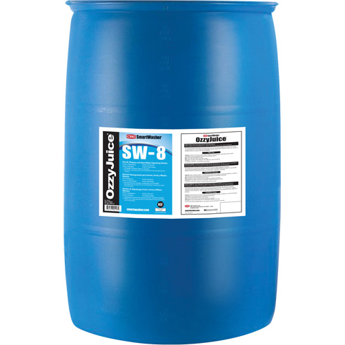 Produit d&eacute;graissant SmartWasher OzzyJuice SW-8 pour a&eacute;ronefs, armes et une s&eacute;lectin de m&eacute;taux, Baril Ontario Packaging