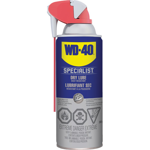Specialist&reg; Dirt & Dust Resistant Dry Lubricant PTFE Spray, Aerosol Can Ontario Packaging