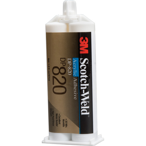 Adh&eacute;sif acrylique Scotch-Weld, Deux composants, Cartouche double, 1,6 oz liq., Blanc cass&eacute; Ontario Packaging