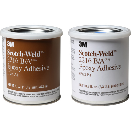Scotch-Weld Adhesive, 32 fl. oz., Kit, Two-Part, Grey Ontario Packaging