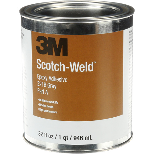 Scotch-Weld Adhesive, 32 fl. oz., Kit, Two-Part, Grey Ontario Packaging