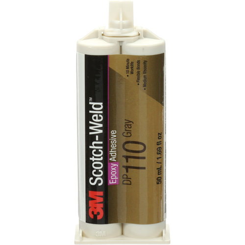 Scotch-Weld Adhesive, 1.64 fl. oz., Cartridge, Two-Part, Grey Ontario Packaging