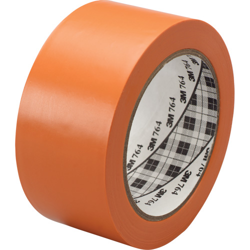 Ruban en vinyle pour travaux g&eacute;n&eacute;raux 764, 25,4 mm (1") la x 32,9 m (108') lo, 5 mils, Orange Ontario Packaging