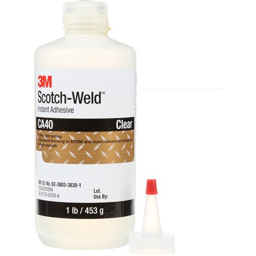 Scotch-Weld Instant Adhesive CA5, Clear, Bottle, 1 lbs. Ontario Packaging