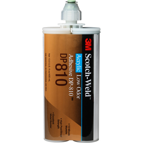 Scotch-Weld Low-Odor Acrylic Adhesive, Two-Part, Cartridge, 400 ml, Off-White Ontario Packaging