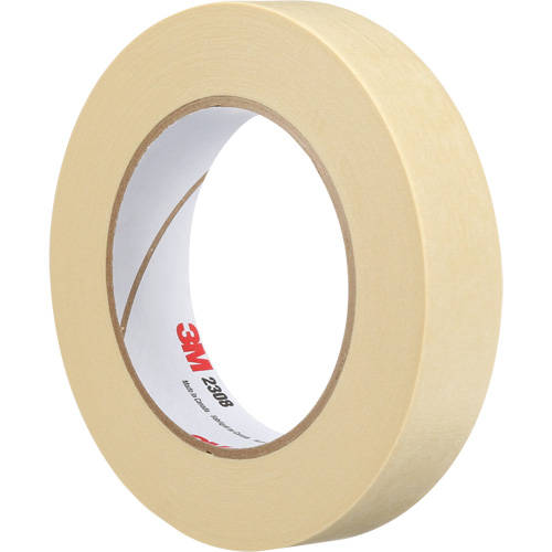 2308 Masking Tape, 24 mm (1") x 55 m (180'), Tan Ontario Packaging