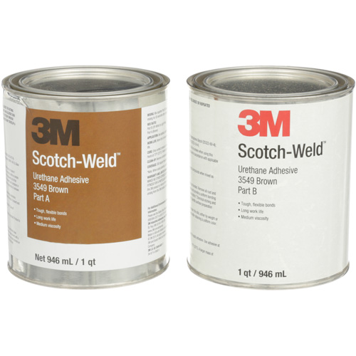 Adh&eacute;sif &agrave; base d'ur&eacute;thane 3549 Scotch-Weld, 64 oz liq., Canette, Brun Ontario Packaging