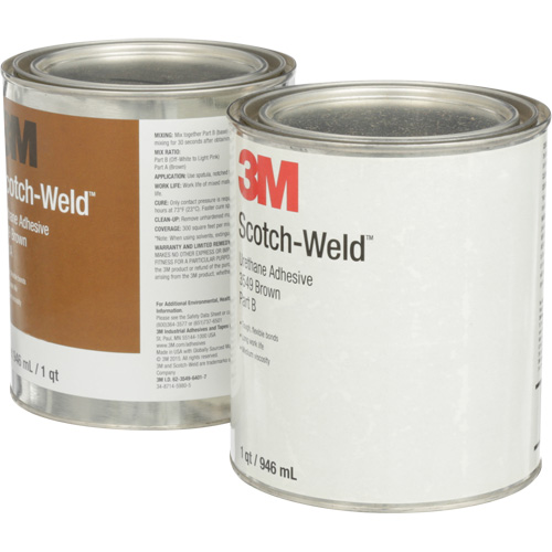 Adh&eacute;sif &agrave; base d'ur&eacute;thane 3549 Scotch-Weld, 64 oz liq., Canette, Brun Ontario Packaging