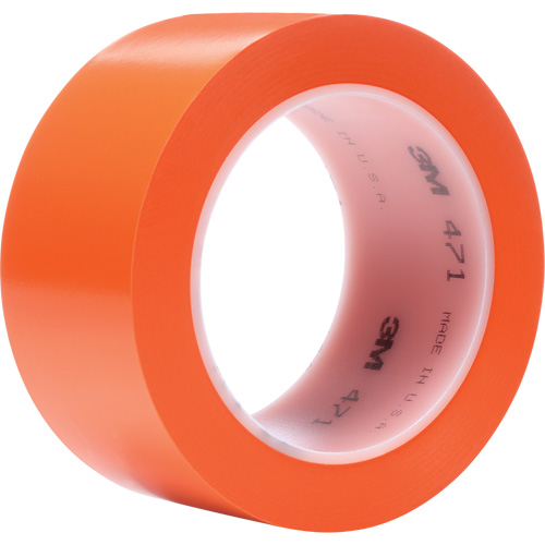 471 Vinyl Tape, 50.8 mm (2") W x 32.9 m (108') L, 5.2 mils, Orange Ontario Packaging