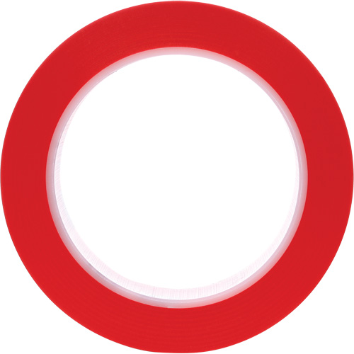 471 Vinyl Tape, 25.4 mm (1") W x 32.9 m (108') L, 5.2 mils, Red Ontario Packaging