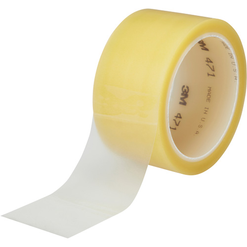 471 Vinyl Tape, 38 mm (1-1/2") W x 32.9 m (108') L, 5.3 mils, Clear Ontario Packaging
