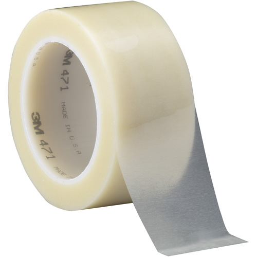 471 Vinyl Tape, 50.8 mm (2") W x 32.9 m (108') L, 5.2 mils, Clear Ontario Packaging