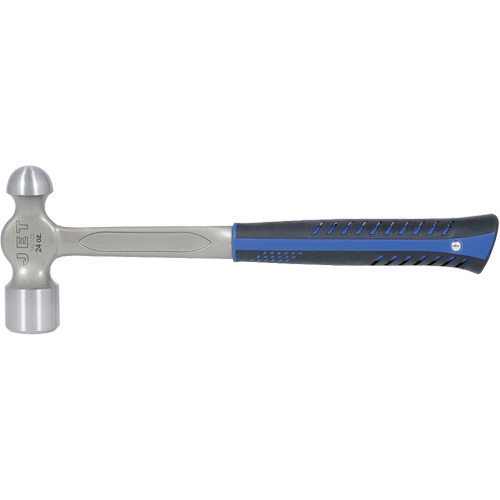JSBP-24 Super Heavy-Duty All-Steel Ball Pein Hammer, 24 oz. Head Weight, Polished Face, Solid Steel Handle Ontario Packaging