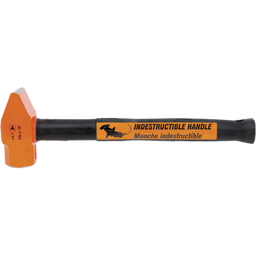 UCP-316 Marteau &agrave; panne droite &agrave; manche indestructible pour usage tr&egrave;s intensif, Poids de la t&ecirc;te 3 lb, Face Ordinaire, Prise Acier plein Ontario Packaging