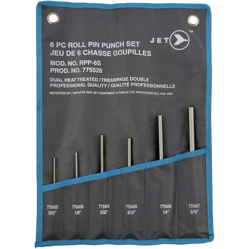RPP-6S Roll Pin Punch Set, 6 Pieces Ontario Packaging