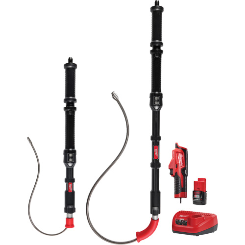 Ensemble de d&eacute;gorgeoir durinoir 2 outils M12 Trapsnake, &eacute;lectrique, Tulipe, 4'/6' Longueur du c&acirc;ble, 1/2"/3/8" Diam&egrave;tre du c&acirc;ble Ontario Packaging